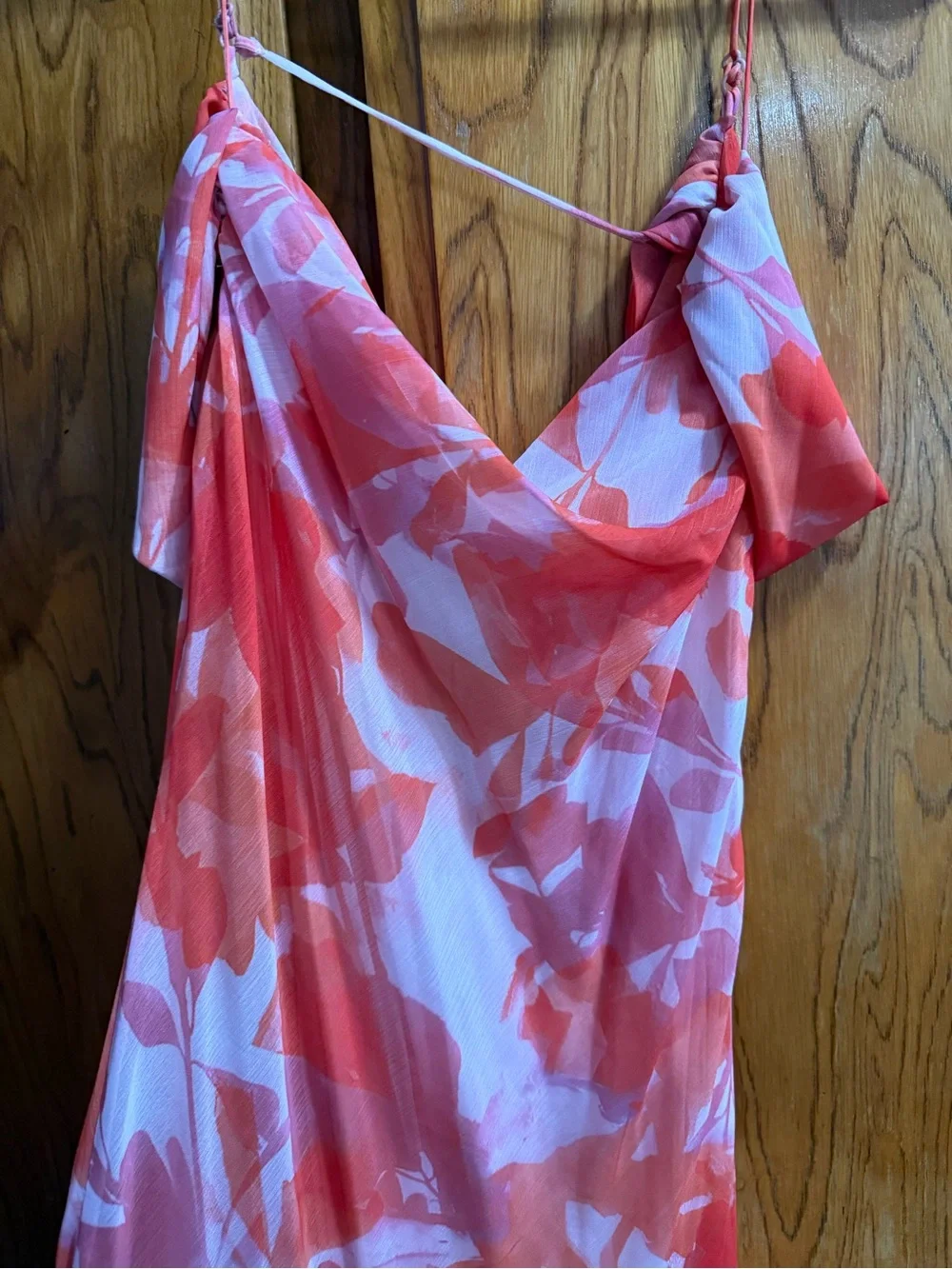 HELLO MOLLY Women’s Pink-Orange Floral Dress